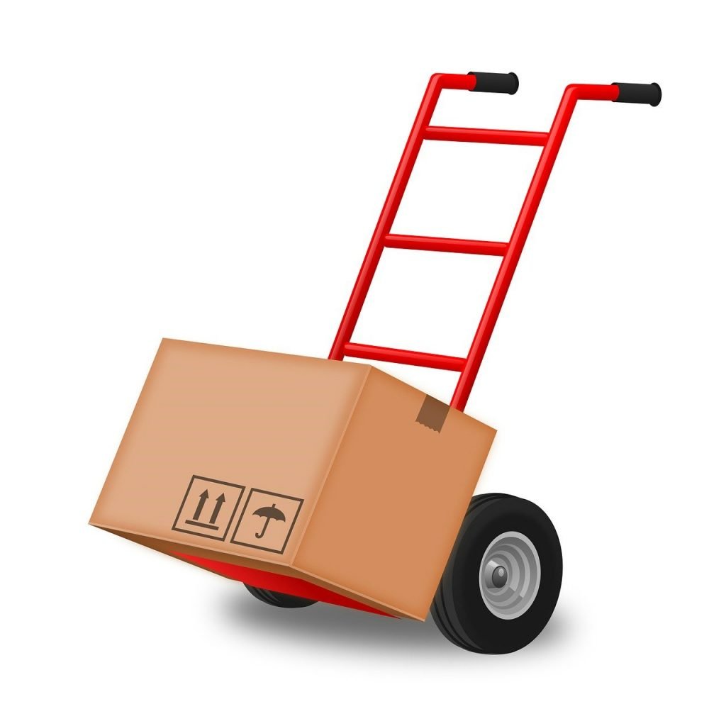 hand truck, hand trolley, steekkar
